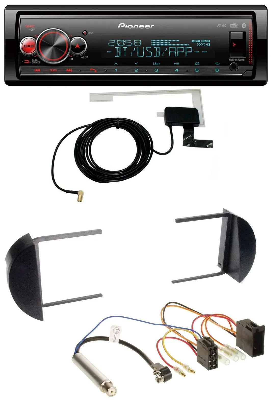 Автомагнитола для VW Beetle (1998–2011) Pioneer Bluetooth, DAB, USB, MP3
