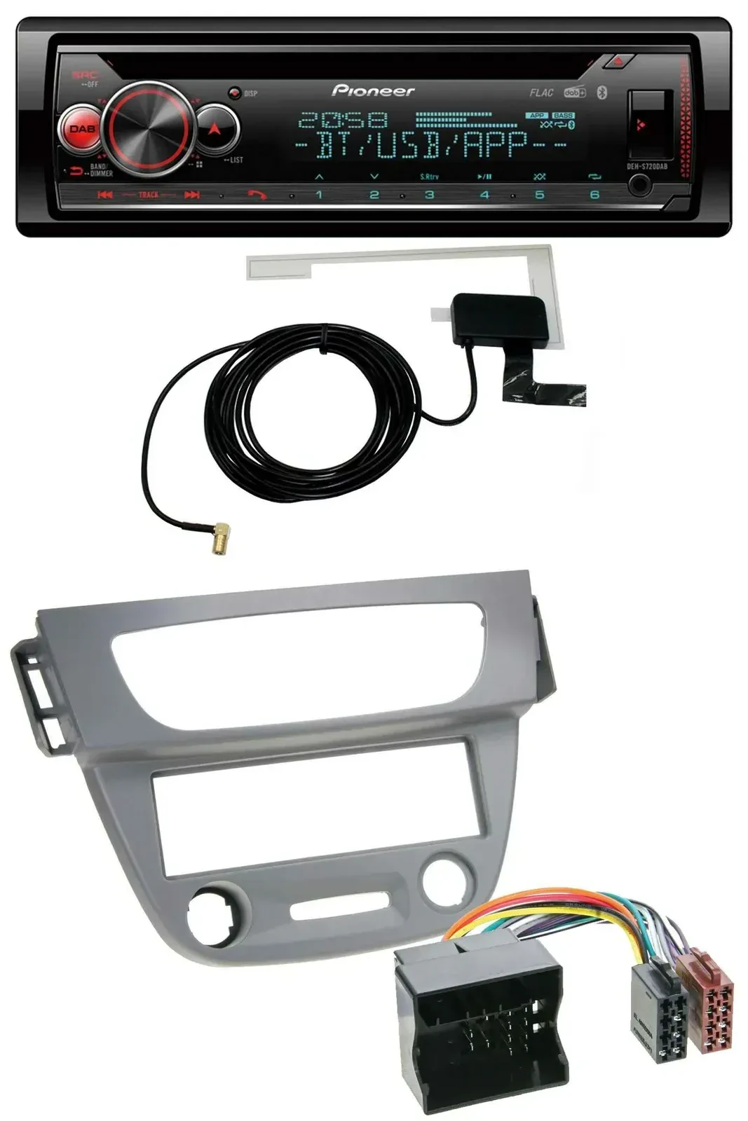 Автомагнитола для Renault Megane 3 (2009–2014) Pioneer DAB, CD, MP3, USB, Bluetooth, Quadlock