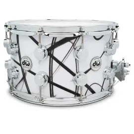 Малый барабан DW Collector's SSC Maple Finish Ply 14" x 8" White Glass Contrail