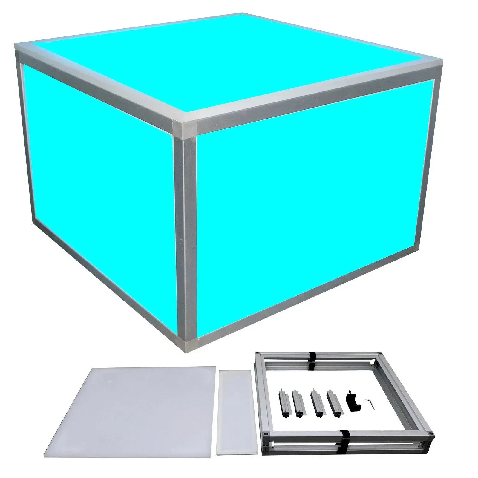 ProX DJ Stage Platform Riser Mini Stage 24" x 24" Section with Sides idjnow