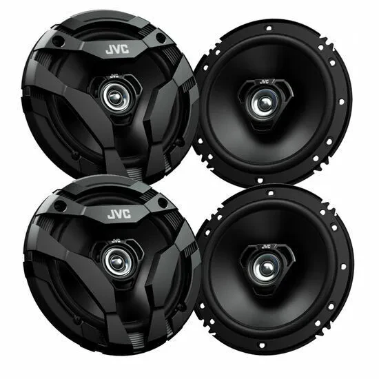 4) JVC CS-DF620 6.5" 2-Way Coaxial Car Audio Speakers