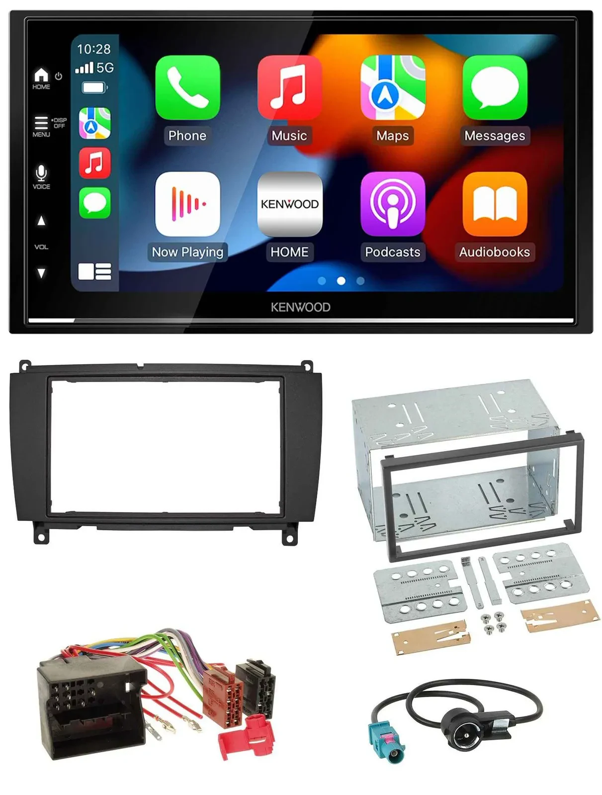 Kenwood DAB USB Bluetooth 2DIN MP3 Autoradio für Mercedes CLK C209 A209 04-10