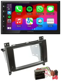 Kenwood MP3 USB DAB 2DIN Bluetooth Autoradio für Mercedes B- A-Klasse 04-12 schw