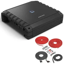 Alpine S2-A60M | 600W RMS Monoblock Amplifier with Amp Kit