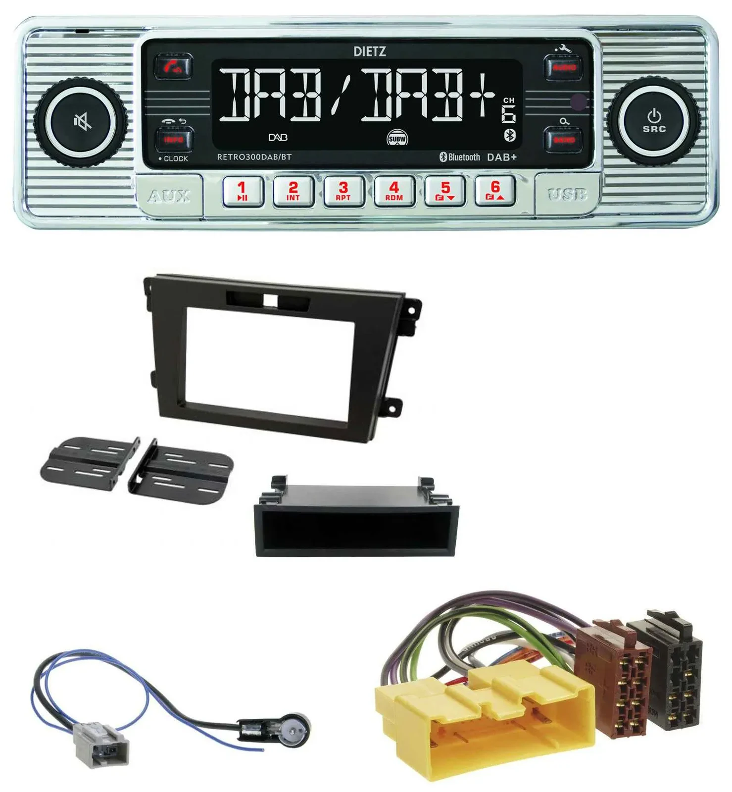 Автомагнитола Dietz Bluetooth MP3 DAB USB для Mazda CX-7 (2008–2010)