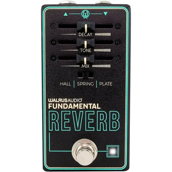 Педаль эффектов для электрогитары Walrus Audio Fundamental Series: Reverb Effects Pedal Black