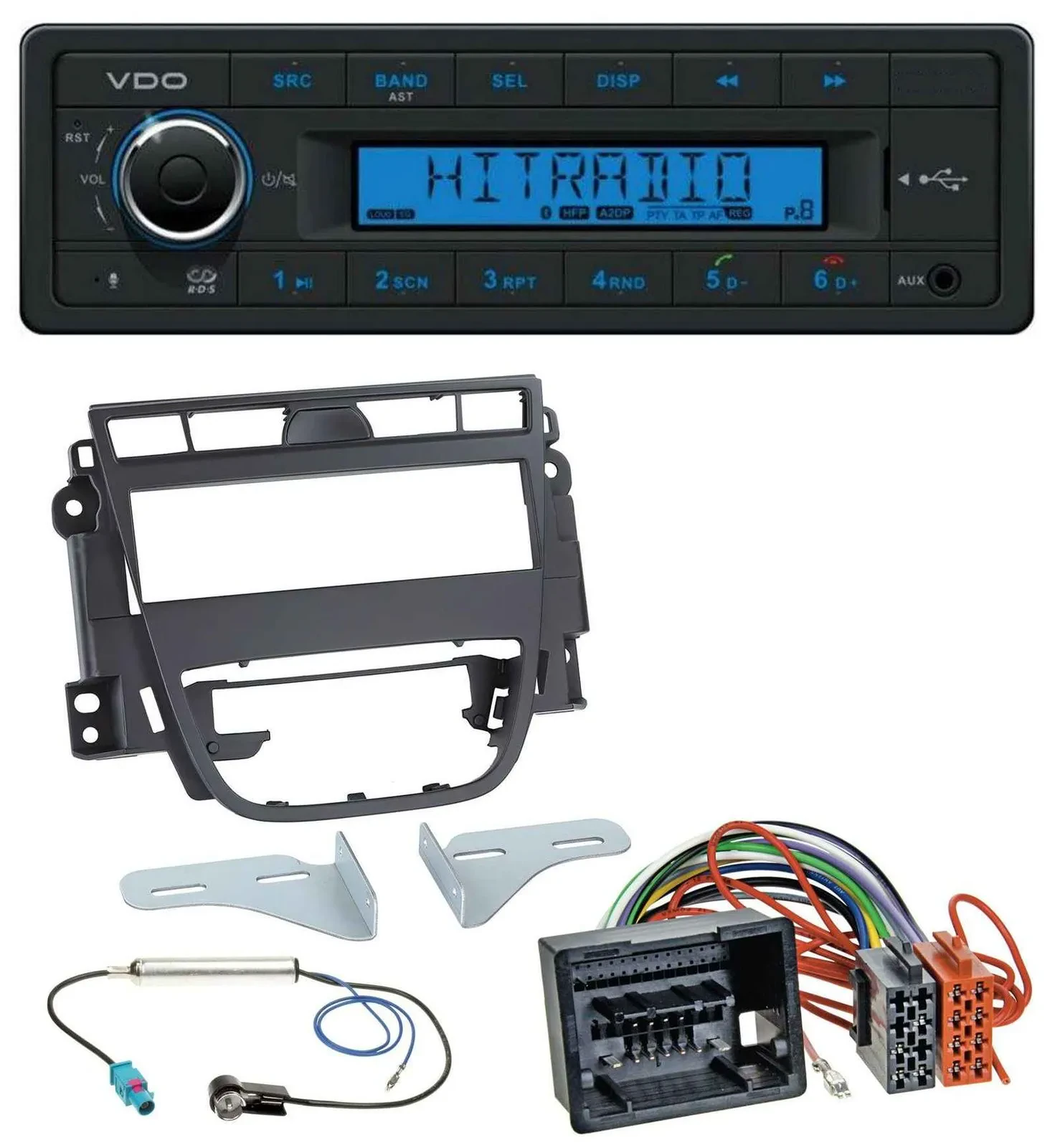 VDO AUX Bluetooth USB MP3 Autoradio für Opel Meriva B (ab 2010)