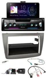 Автомагнитола для Alfa Romeo Mito 955 (2008–2014) Pioneer USB, Bluetooth, DAB, серебристый