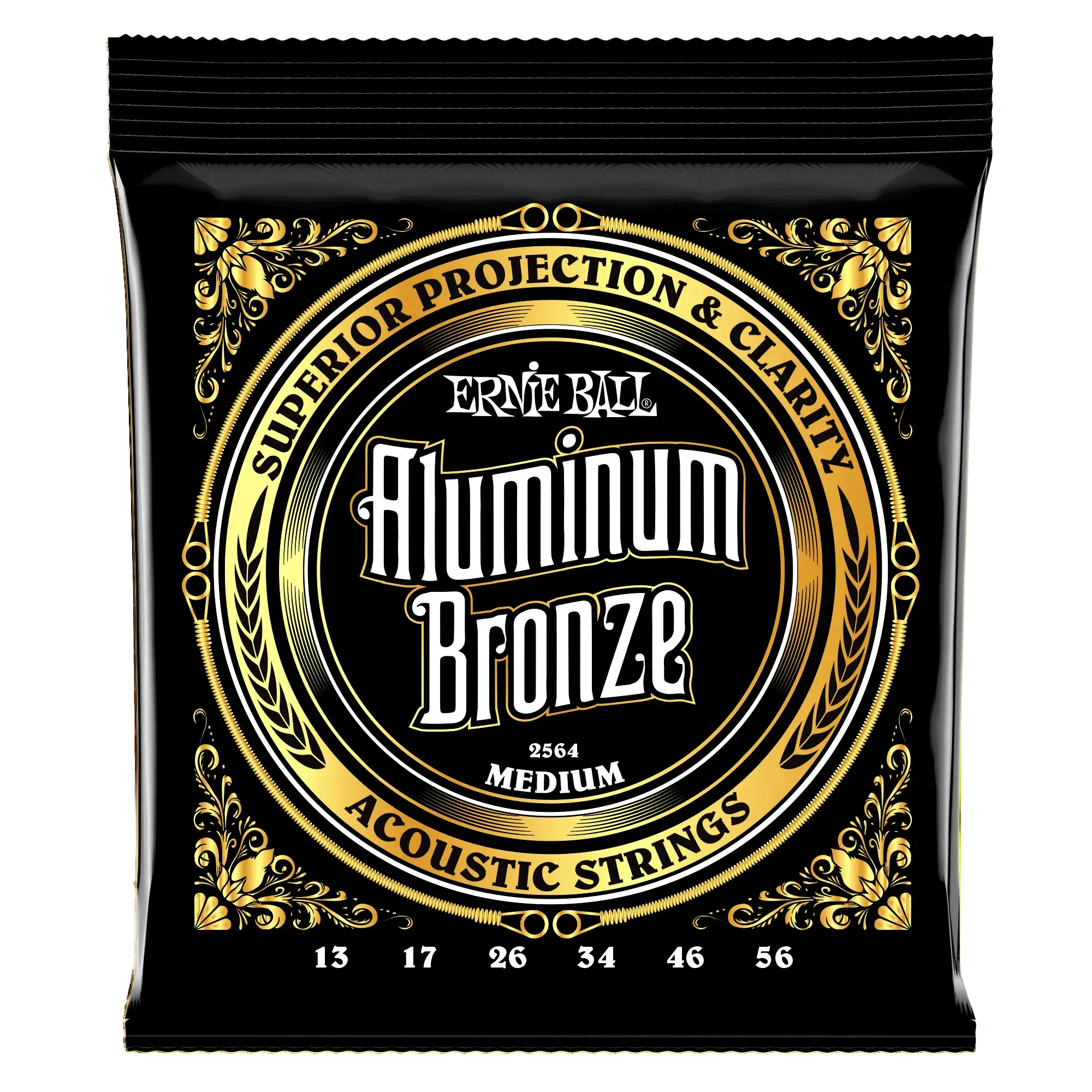 Струны для акустической гитары Ernie Ball 2564 Aluminum Bronze 13-56