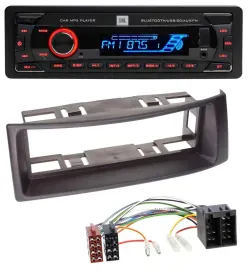 JBL AUX MP3 USB Bluetooth SD Autoradio für Renault Megane Scenic bis 03 schwarz