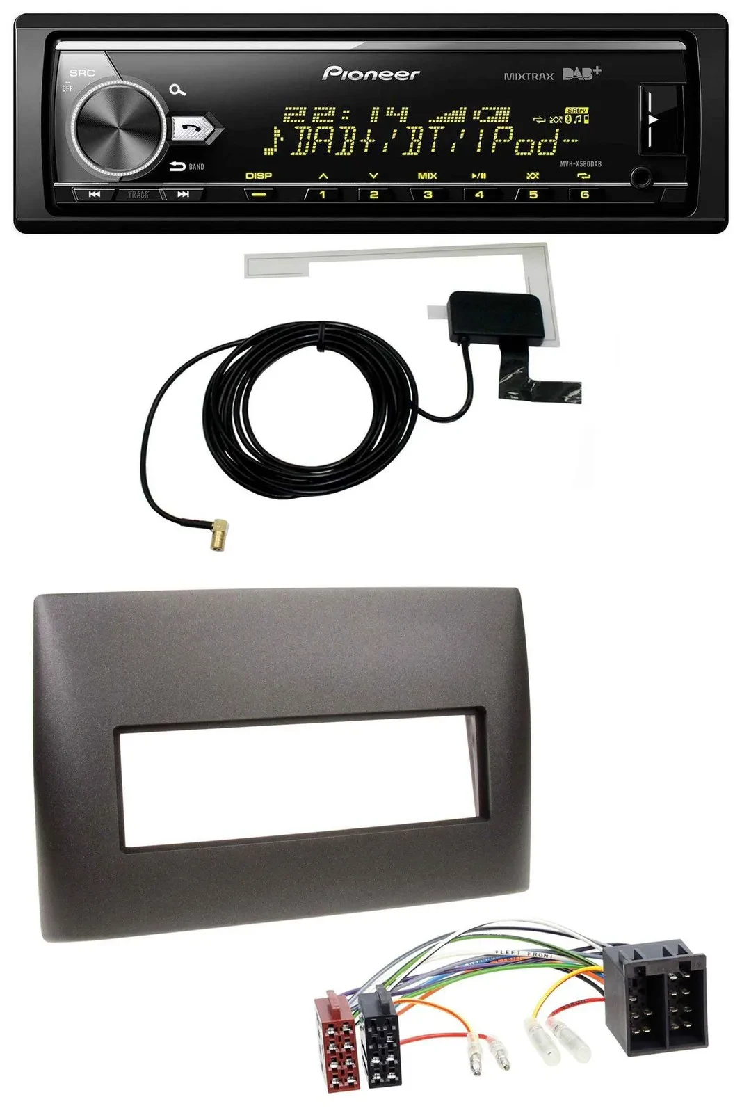 Автомагнитола Pioneer Bluetooth, DAB, USB, MP3 для Fiat Stilo (192, 2001–2008)