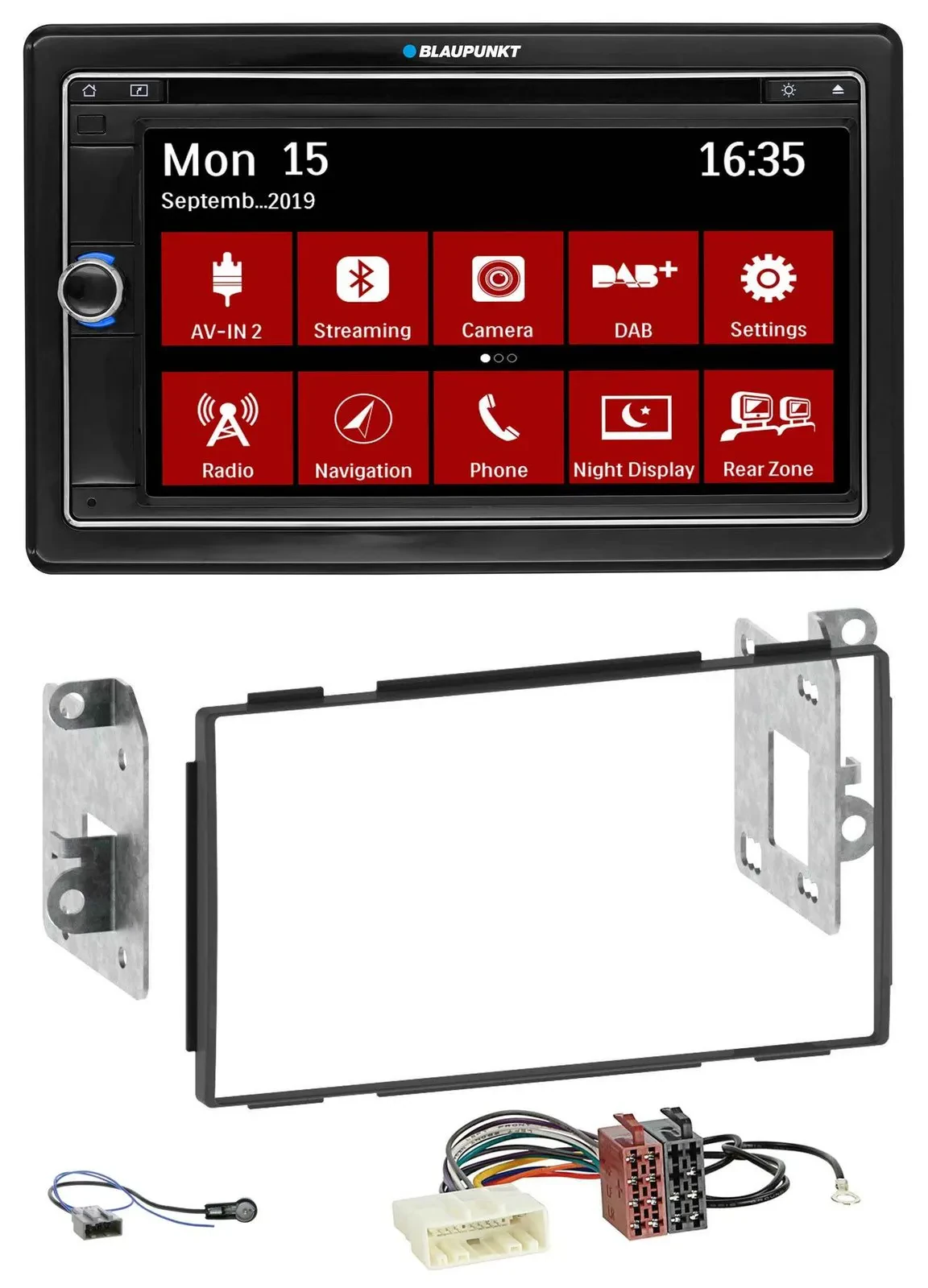 Blaupunkt Bluetooth DAB 2DIN USB DVD MP3 Autoradio für Nissan Qashqai 2007-2013