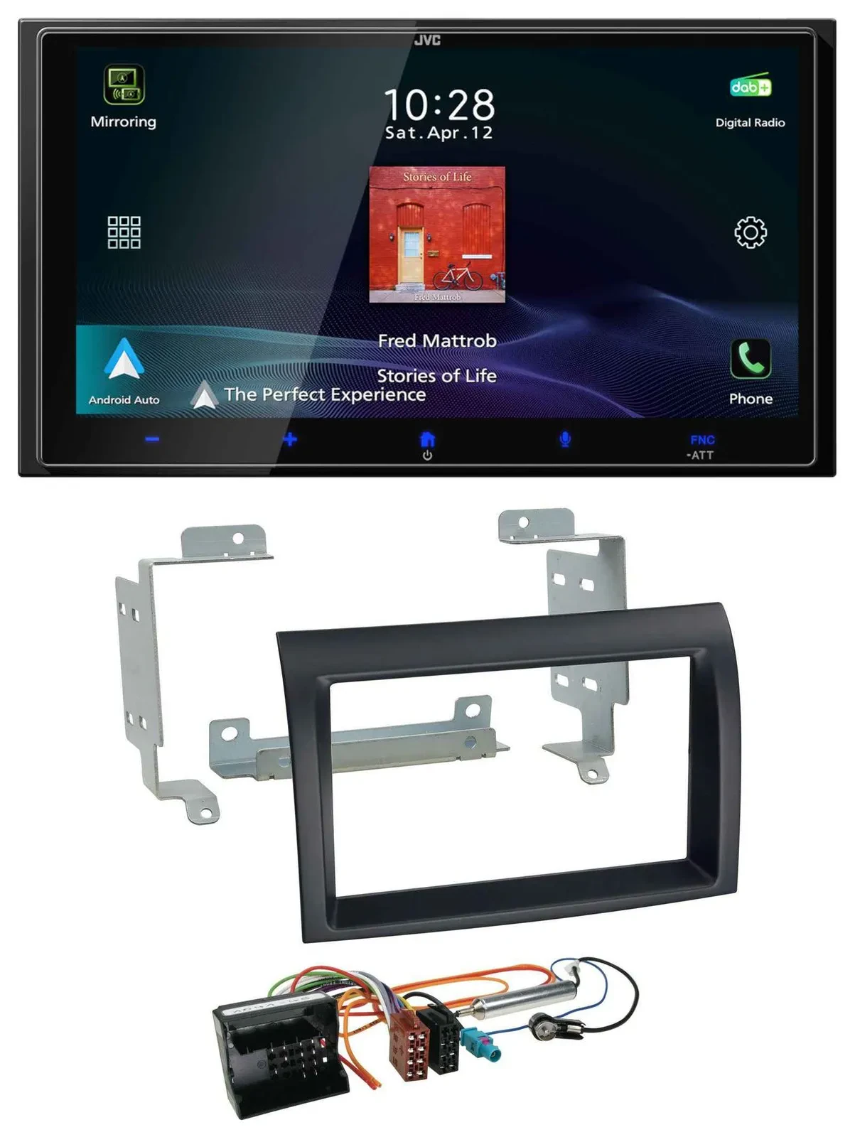 JVC USB Bluetooth 2DIN DAB MP3 Autoradio für Citroen Jumper Profi 06-11