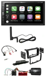 Pioneer USB 2DIN Bluetooth DAB Lenkrad Autoradio für Mazda 3 2003-2009 schwarz