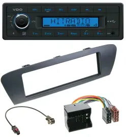 VDO AUX Bluetooth USB MP3 Autoradio für Renault Scenic (ab 12) - grau