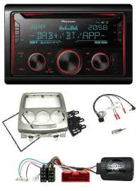 Pioneer 2DIN DAB Lenkrad Bluetooth USB CD Autoradio für Mazda 5 CR 2005-2010 sil