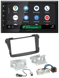 Kenwood DAB Bluetooth USB MP3 2DIN Autoradio für Hyundai i40 VF ab 2011 schwarz