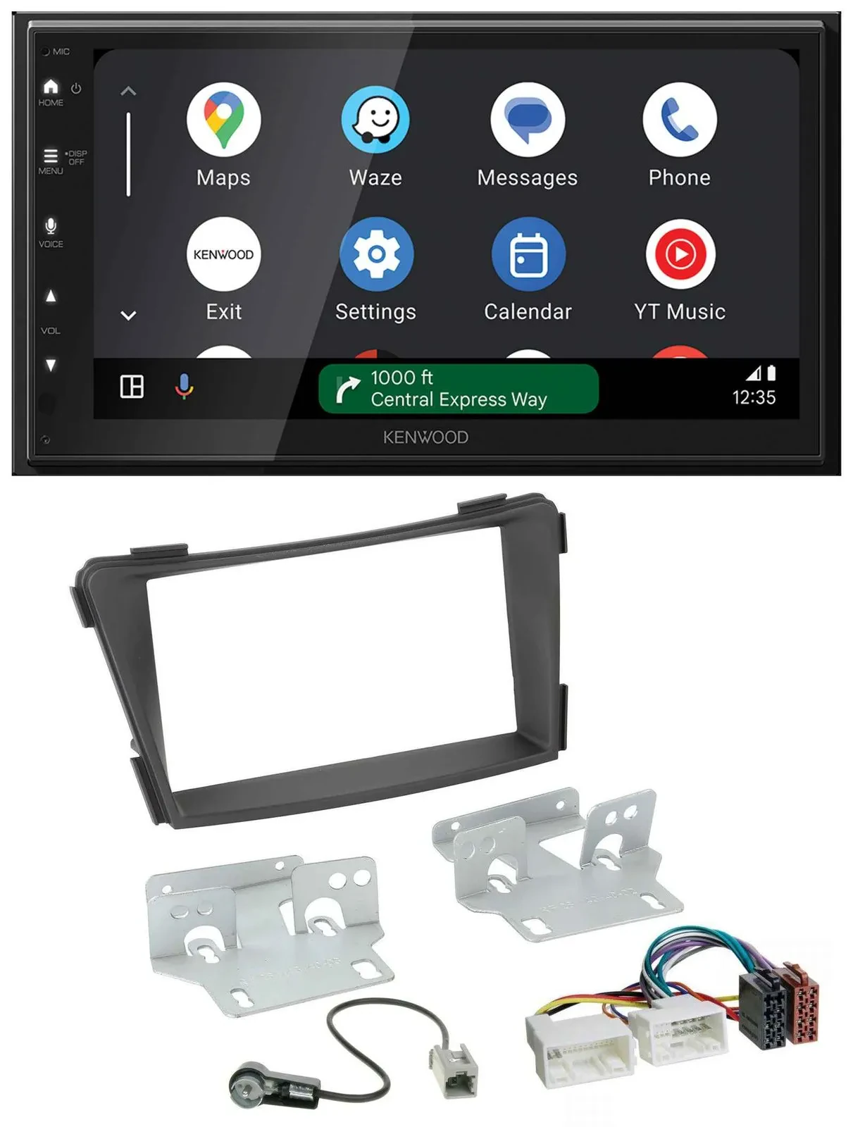 Kenwood DAB Bluetooth USB MP3 2DIN Autoradio für Hyundai i40 VF ab 2011 schwarz