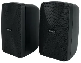 2 Rockville WET-40B 4" 70V Commercial Indoor/Outdoor Wall Speakers Black Swivel