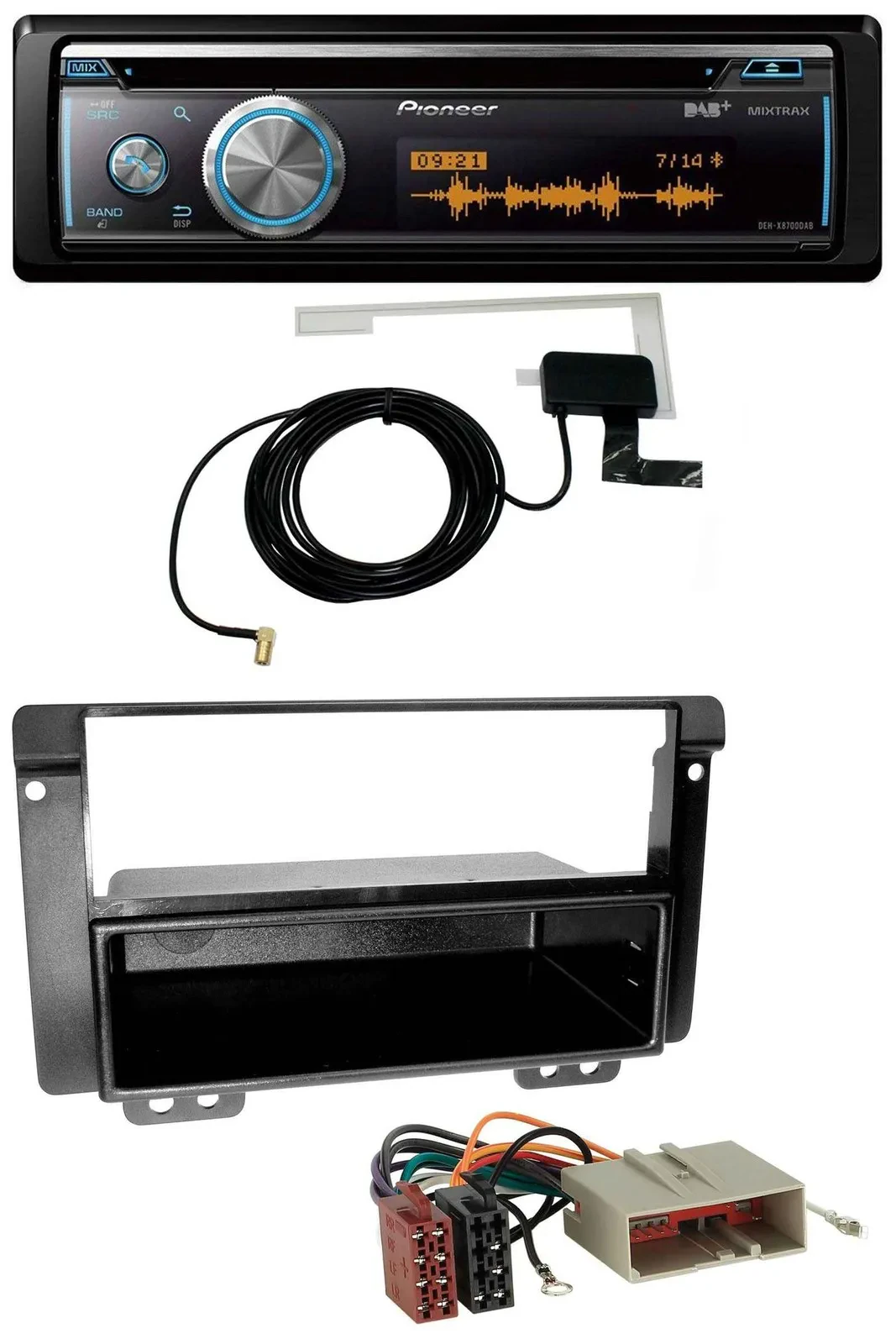 Pioneer Bluetooth DAB MP3 USB CD Autoradio für Landrover Freelander 2004-2007