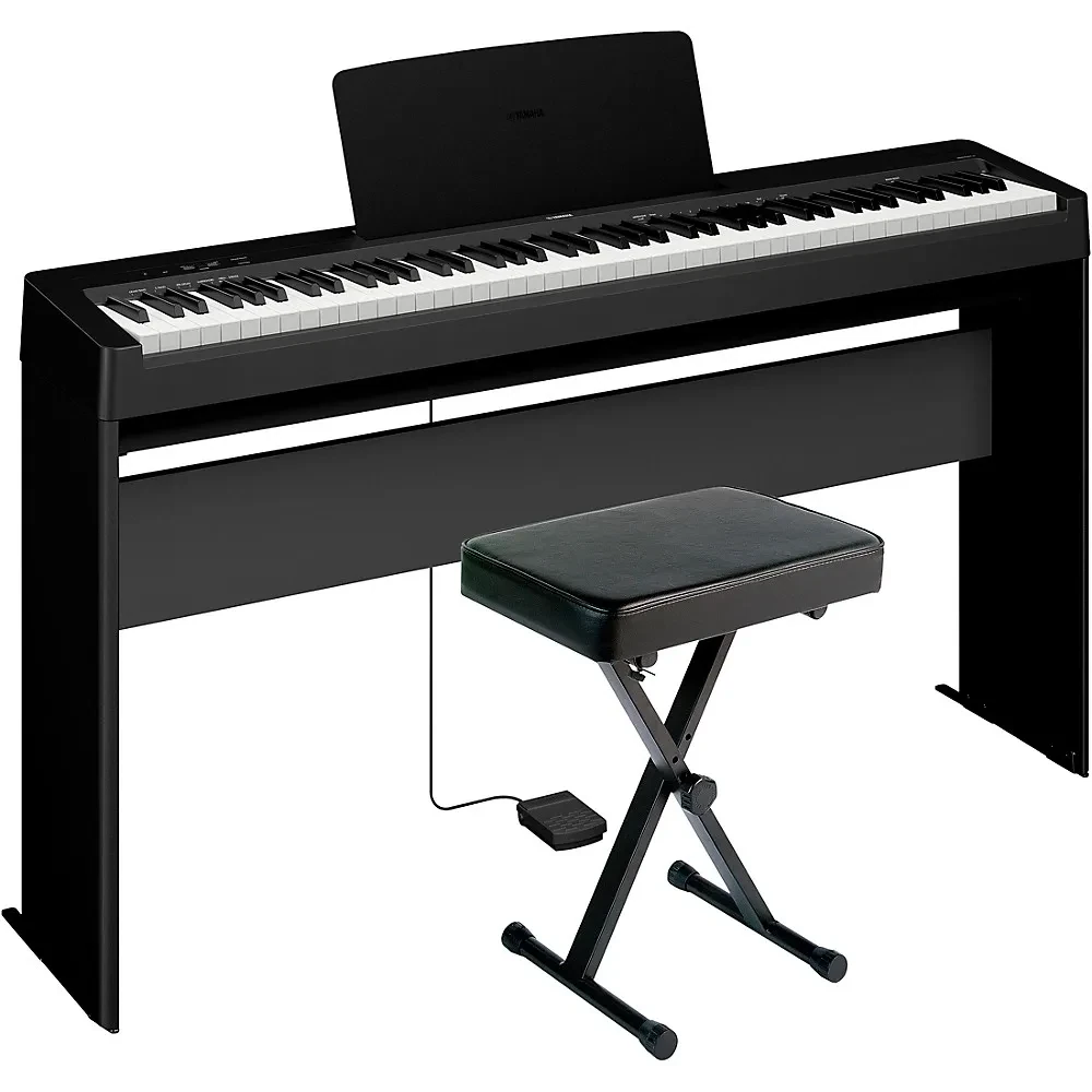 Yamaha P-143LXB 88-Key Digital Piano Bundle with Stand and Bench