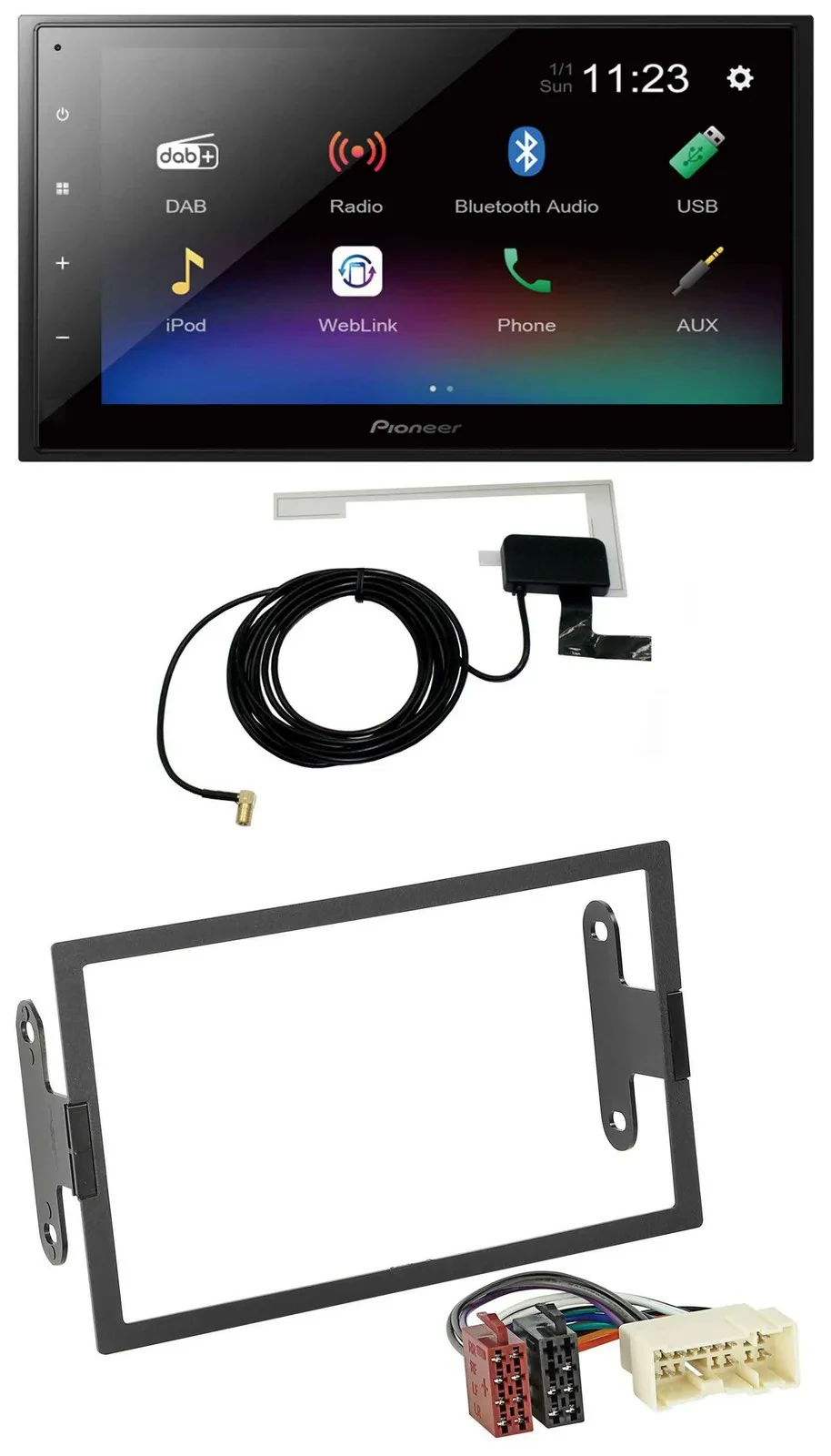 Pioneer DAB MP3 Bluetooth 2DIN USB Autoradio für Nissan Xterra 2000-2004