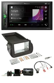 Автомагнитола Pioneer 2 DIN DAB USB Bluetooth для Citroen Nemo/Fiat Fiorino, поддержка кнопок на руле