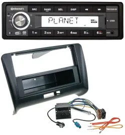 Continental USB 1DIN AUX DAB MP3 Autoradio für Audi TT (2006-2014) - Quadlock