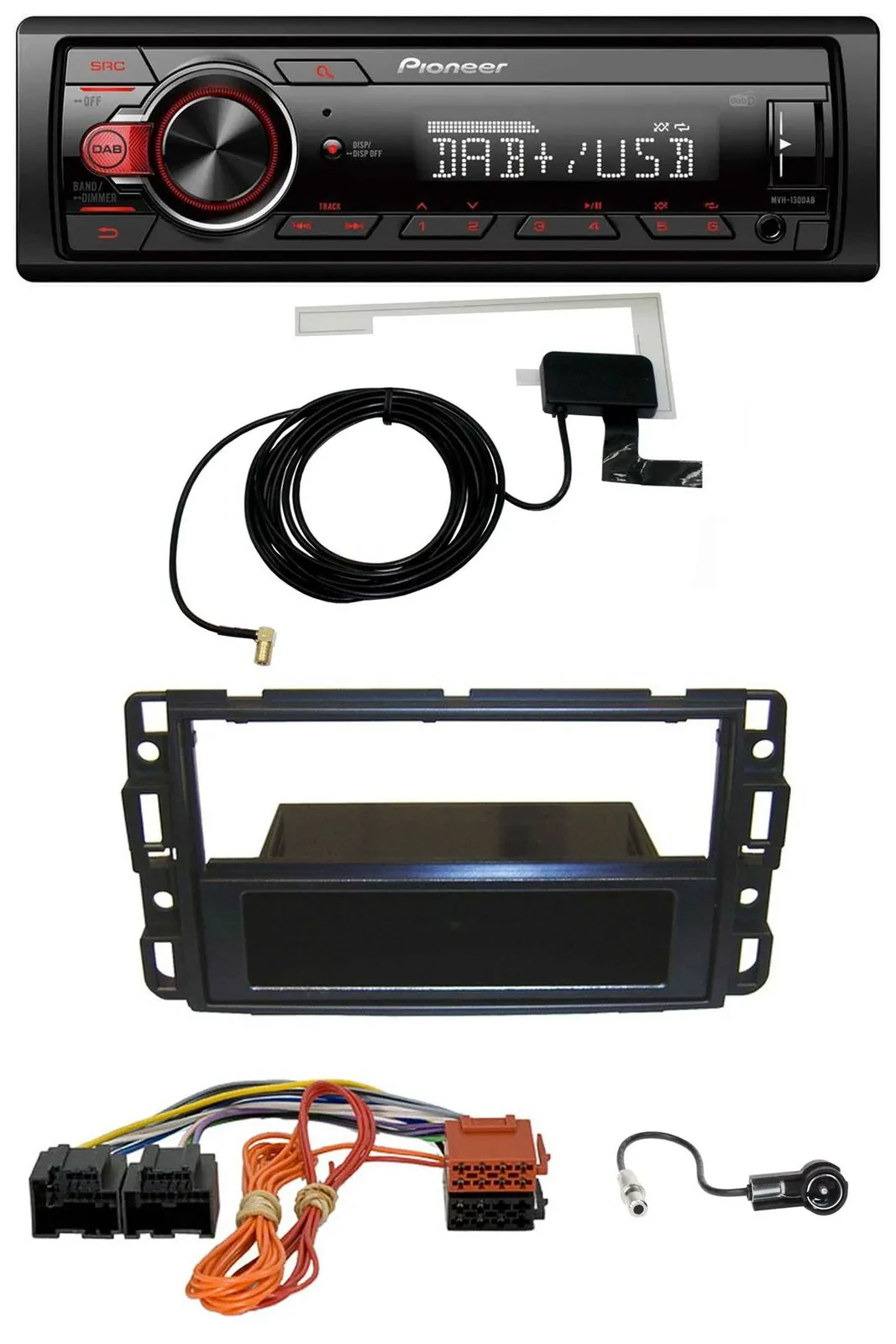 Pioneer 1DIN MP3 DAB USB AUX Autoradio für Cadillac BLS (2006-2010)