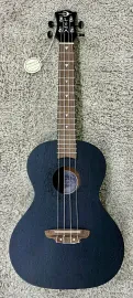 Luna Guitars Luna Model UKE VMT BKS Tenor Acoustic Mahogany Black Satin Finish Ukulele