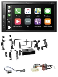 Pioneer USB MP3 DAB 2DIN Bluetooth Autoradio für Nissan Versa Tiida C11 2007-201