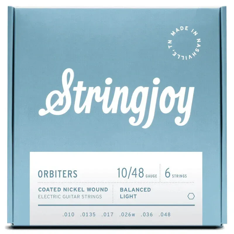 Струны для электрогитары Stringjoy Orbiters Balanced Light 10-48, сталь никелированная, с покрытием (набор, 6 струн)