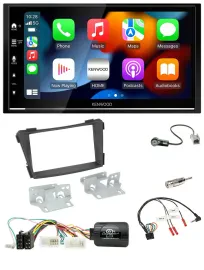 Kenwood DAB USB Bluetooth 2DIN Lenkrad Autoradio für Hyundai i40 VF ab 2011 schw