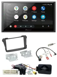 Pioneer USB 2DIN DAB Lenkrad Bluetooth Autoradio für Hyundai i40 VF ab 16 schwar
