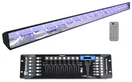 Ультрафиолетовый светильник American DJ ECO BAR UV DMX LED Black Light с DMX-пультом