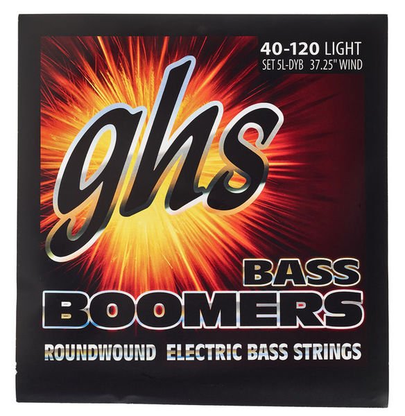 Струны для 5-струнной бас-гитары GHS Strings 5L-DYB 40-120