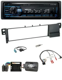 Alpine USB Bluetooth DAB Lenkrad Autoradio für BMW 3er E46 2001-2007 Quadlock