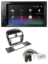 Pioneer Bluetooth MP3 USB 2DIN DAB DVD Autoradio für Mitsubishi SpaceStar Mirage