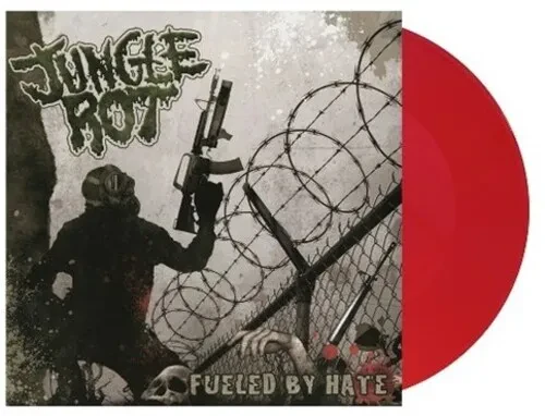 Виниловая пластинка Jungle Rot - Fueled By Hate - Red Vinyl [New Vinyl LP] Colored Vinyl, Green, UK