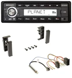 Continental USB 1DIN AUX DAB MP3 Autoradio für Audi A2 A3 8L 99-00 A4 B5 99-01 A