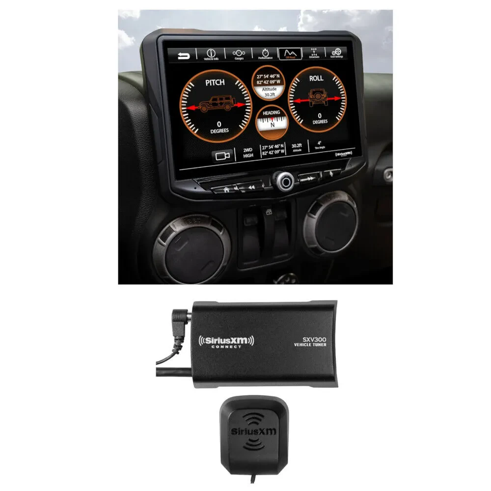 Stinger HEIGH10 Double/Single DIN Floating Touchscreen Multimedia Receiver + Sir