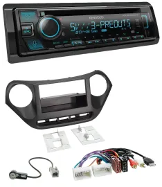Автомагнитола Kenwood Bluetooth CD MP3 DAB для Hyundai i10 (с 2013) USB, AUX
