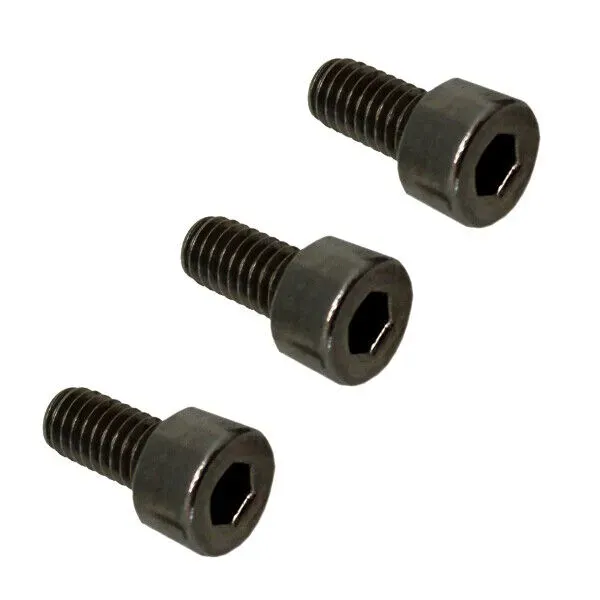 Genuine Floyd Rose FRNCSB Original Locking Nut Clamping Screws, Set of 3, Black