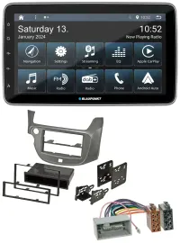 Blaupunkt USB DAB SD MP3 Bluetooth Autoradio für Honda Jazz (ab 2009) - silber