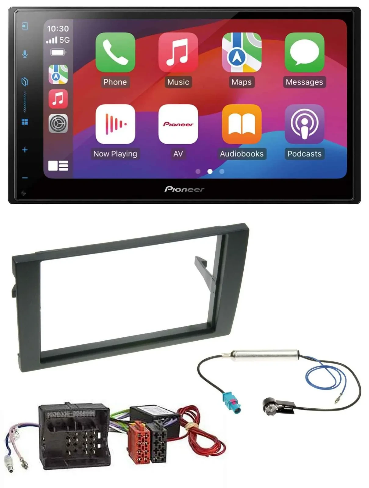 Pioneer DAB USB MP3 Bluetooth 2DIN Autoradio für Audi A4 B7 04-08 Aktivsystem MO