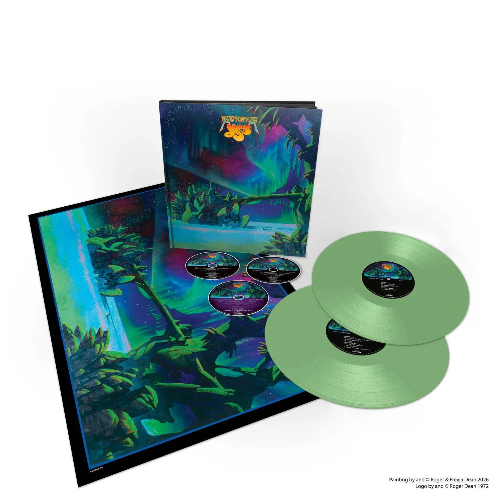 Yes - Aurora [2-lp, 2-CD, Blu-Ray, Artbook, Poster, Light Green Vinyl]