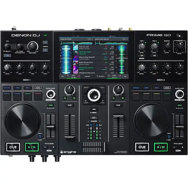 DJ-Контроллер Denon DJ PRIME GO Rechargeable 2-Channel Standalone DJ Controller