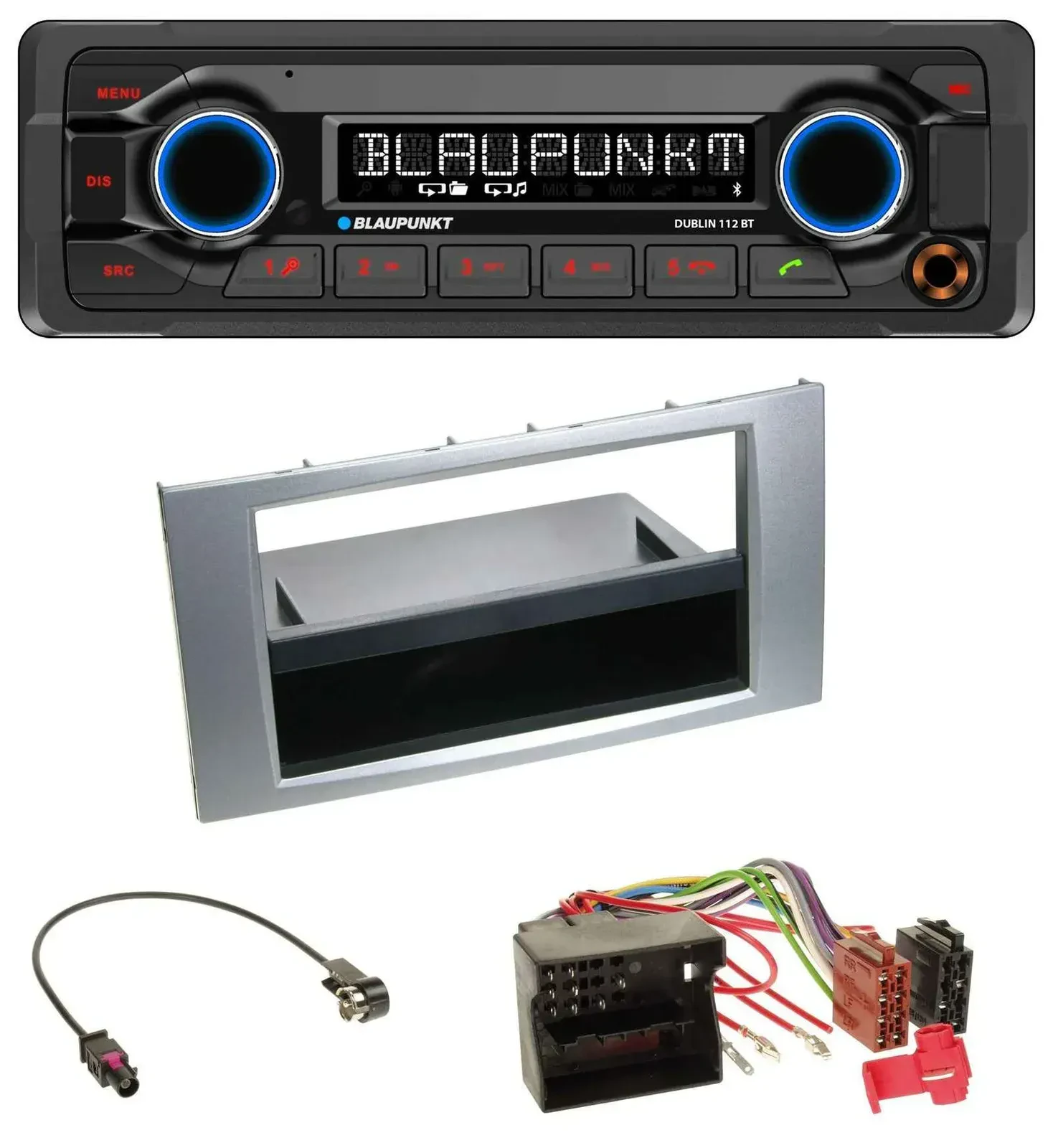 Blaupunkt MP3 Bluetooth USB AUX Autoradio für Ford Kuga Fusion Transit 05-12 sil
