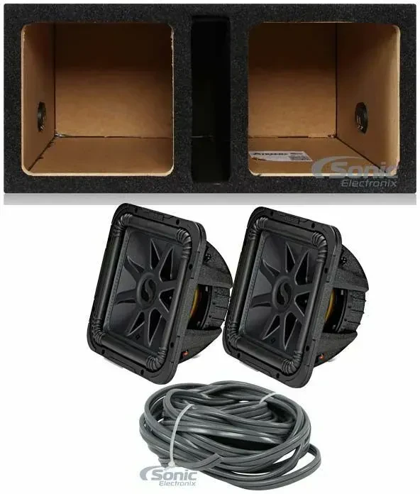 Автомобильный сабвуфер Kicker 44L7S124 12" 3000W 4 Ом Solo-Baric L7S (набор) с фазоинверторным корпусом