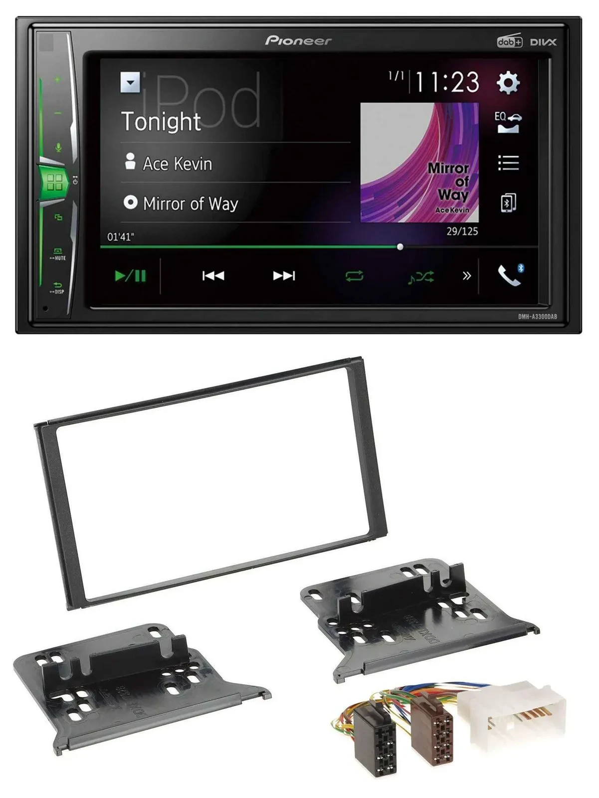 Pioneer 2DIN MP3 DAB USB Bluetooth Autoradio für Kia Sorento BL 2006-2009